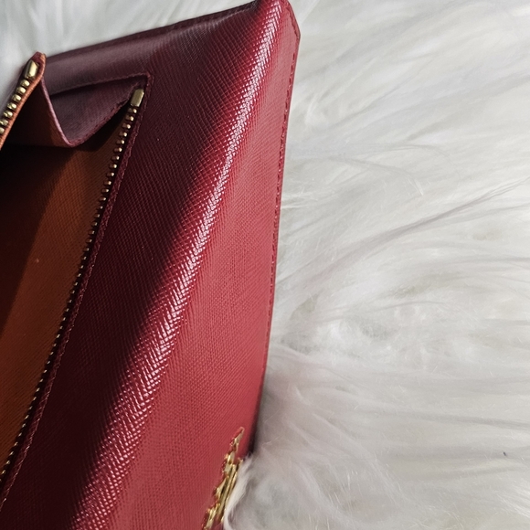 PRADA VITELLO LEATHER ENVELOPE POUCH - Picture 7 of 9